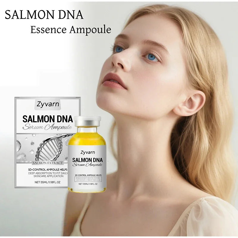 Korean Salmon Ampoule Serum PDRN Lifting Firming Radiating Skin Gentle Nourish Moisturizing Facial Serum Refresh Bouncy Essence