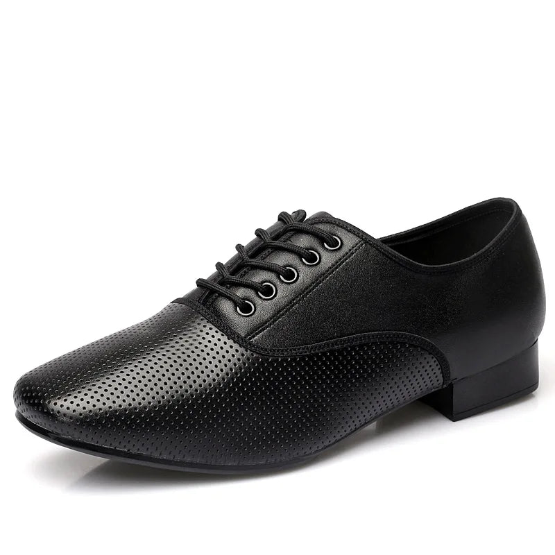 Dance Shoe for Men Latin Dance Shoes Genuine Leather Soft Sole Men's Tango Ballroom Modern Dancing Shoes Sneakers Man Adult