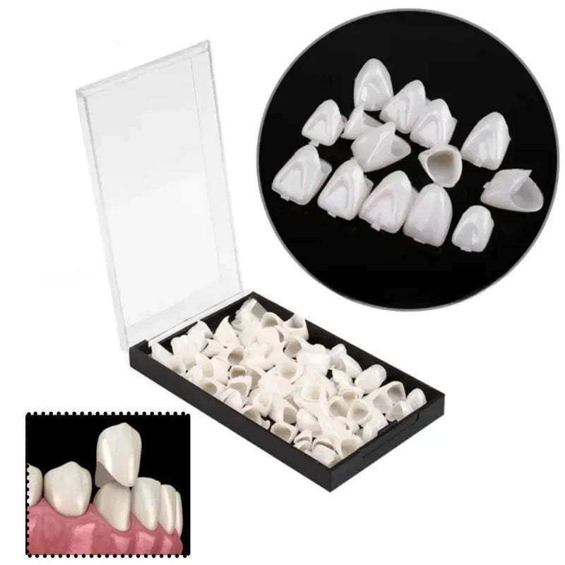 New 50/90Pcs/Box for Oral Care(Front Teeth back teeth)Porcelain Veneers and Dental Patches Temporary Crown, Fake Teeth