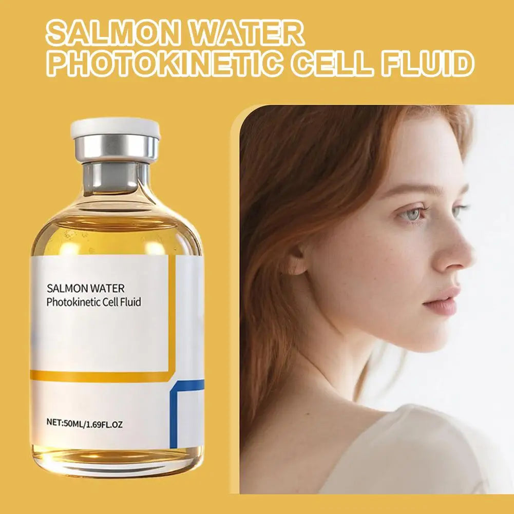 Korean Salmon Wrinkle Serum Skin Rejuvenation Essence, Strengthens Barrier Function, 24H Continuous Hydration Firming Skin Care