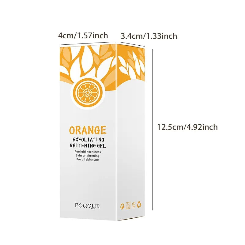 Orange Exfoliating Gel Facial Cleansing Whole Body Scrub Dead Skin Custard