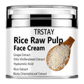Rice Cream for Face, Rice Raw Pulp Face Cream, Rice Cream Moisturizer for Moisturizing Skin, Shrink Pores, Rice Extract Anti Agi