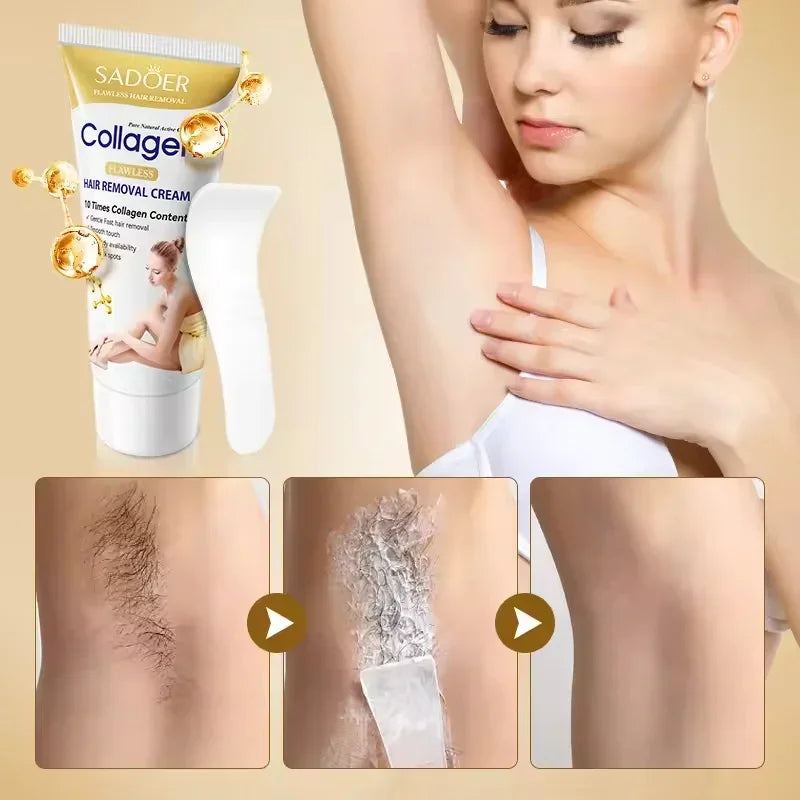 Fast Hair Removal Cream Painless Hair Growth Inhibitor Arm Armpit Legs Permanent Depilatory for Men Women Beauty Health Care 60g