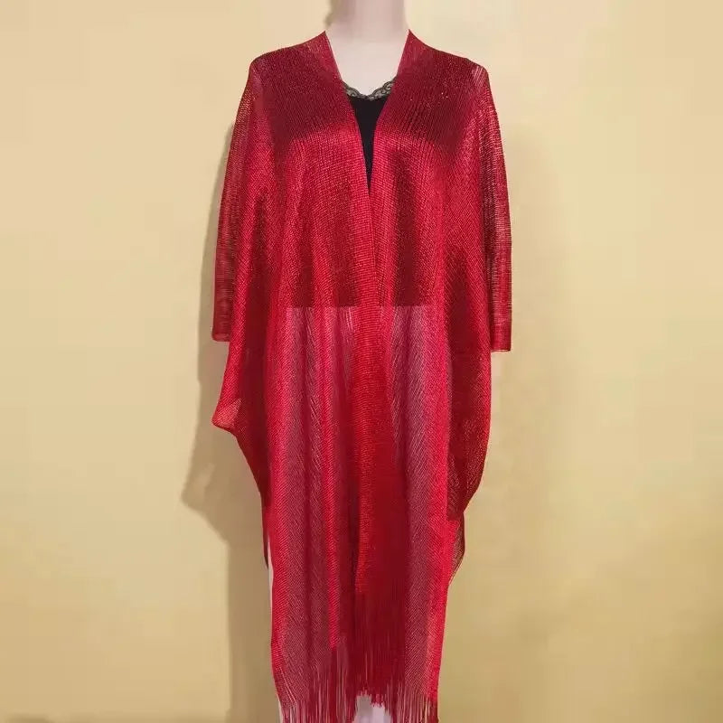 8 Colors Bikini Cover Up Tassel Beach Dress Tunics Swimsuit Bathing Suit Women Shining Cover Ups for Swimwear Women Pareo Plage