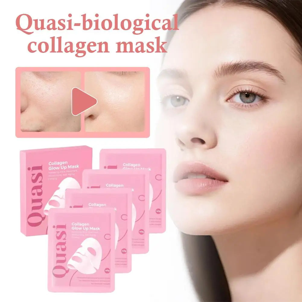 Bio Collagen Face Mask Korean Overnight Repair Formula Anti Aging Moisturizing Brightening Firming Fine Line Pore Skin Care