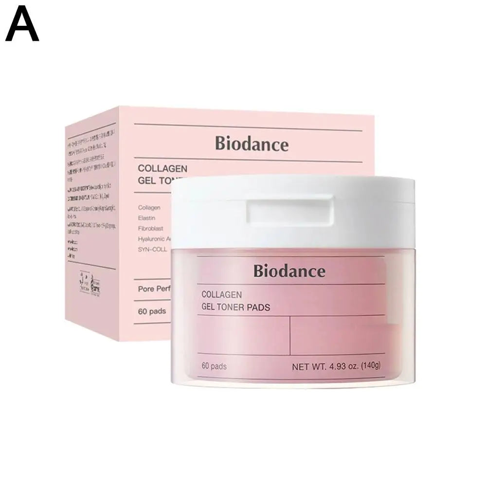 Biodance Korean Skin Care - Collagen Overnight Face Mask, Gel Toner Pads, Ampoule Essence, for Face Barrier Repair, Soothing