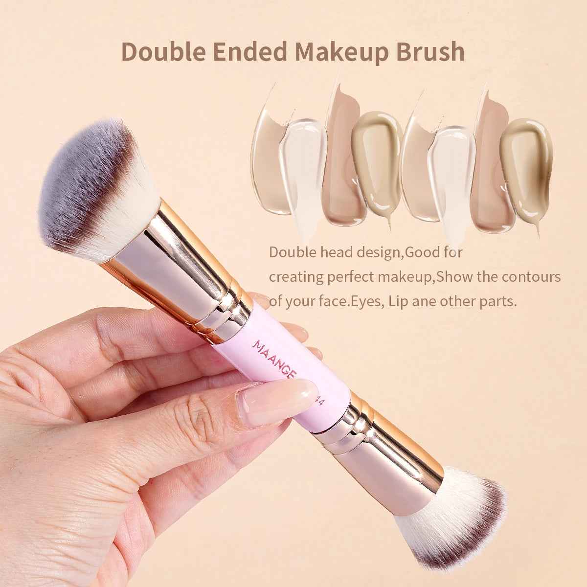 MAANGE 20pcs Professional Makeup Brush Set with Storage Bag Foundation Brush Powder Brush Eyeshadow Brush Basic Makeup Brushes