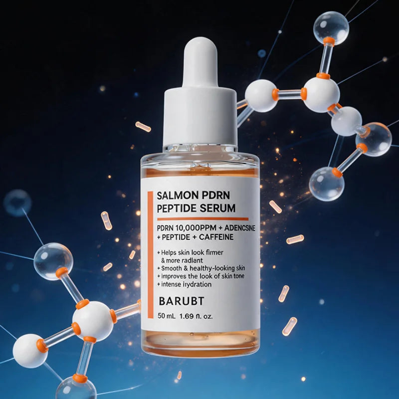 Korean Salmon PDRN Essence, Copper Peptide Centella Moisturizing Repair Hydrating Glow Lightweight Face Serum Daily Skincare