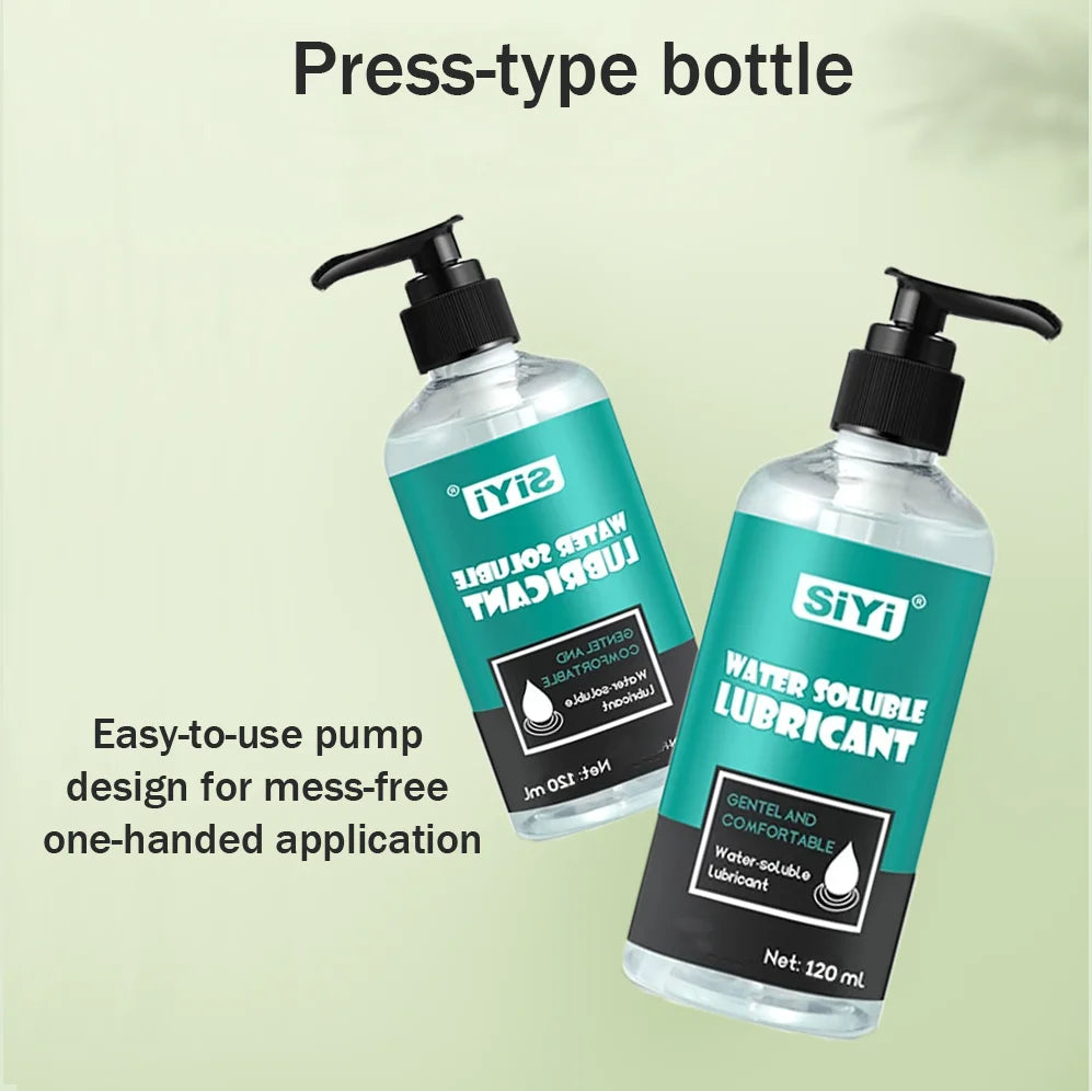 120ml/300ml Skin-Friendly Water-Based Lubricant for Couples - Non-Sticky Intimate Lube for Anal , Easy Clean, for Sensitive Skin