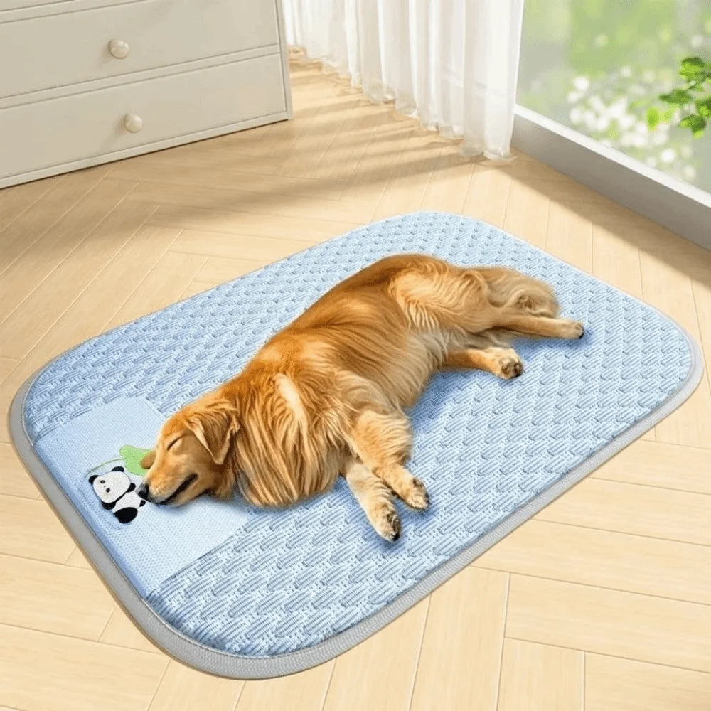 Cat Nest Mat Breathable Dog Cool Mat Soft Anti-slip Pet Sleep Mat Comfortable Large Space Pet Cooling Pad Summer