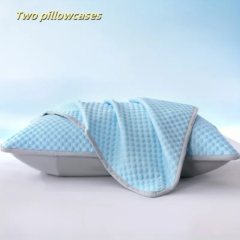 Cooling Fabric Pillowcases/Ideal for Hot Sleepers/Breathable and Cool/Essential for Summer and Skin-friendly for Cozy Sleep