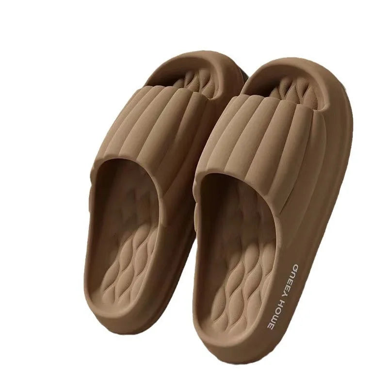 Slippers 2025 Summer Indoor Home Bathroom Anti slip External Wear Anti odor Male and Female Couples Can Wash with Water