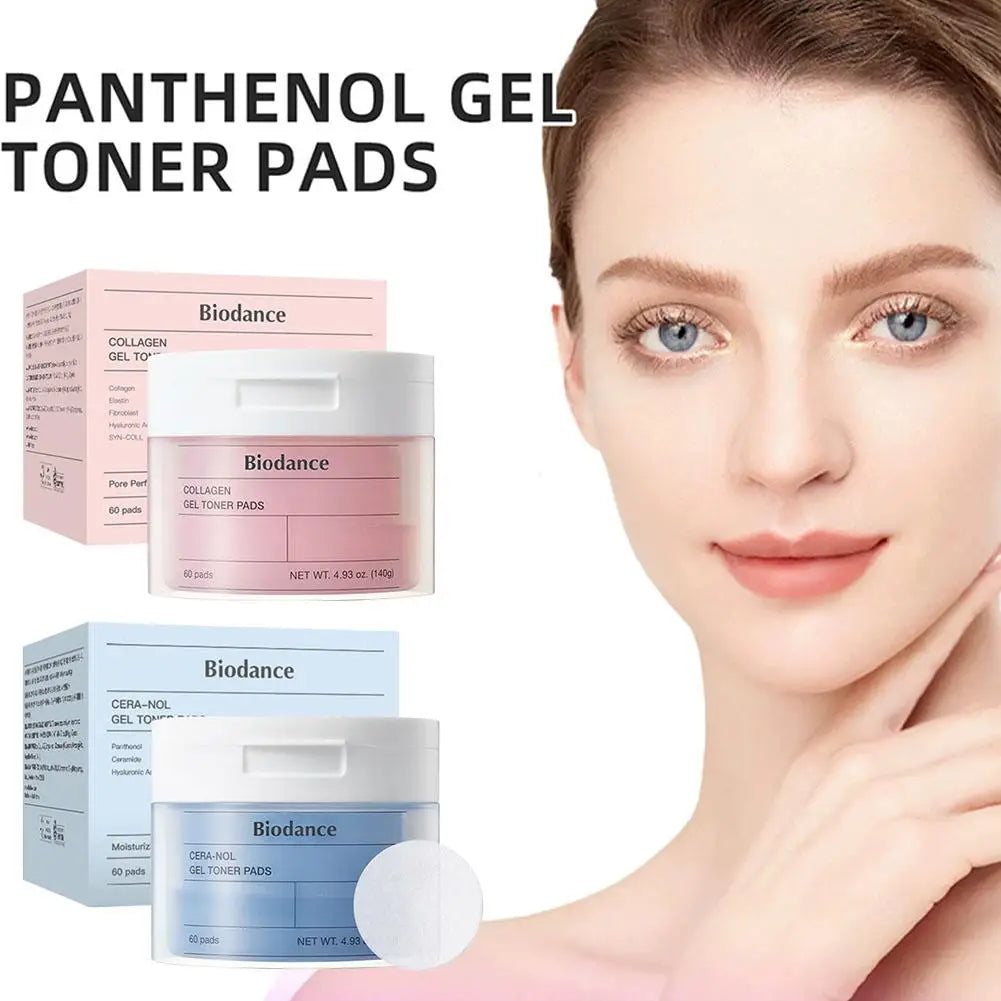 Biodance Korean Skin Care - Collagen Overnight Face Mask, Gel Toner Pads, Ampoule Essence, for Face Barrier Repair, Soothing