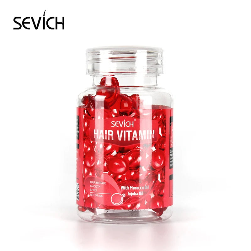 40PCS Hair Vitamin Capsule Keratin Hair Care Capsule Smooth Silky Repair Frizz Damaged Oil Moisturizer Frizzy Dry lHair Mask