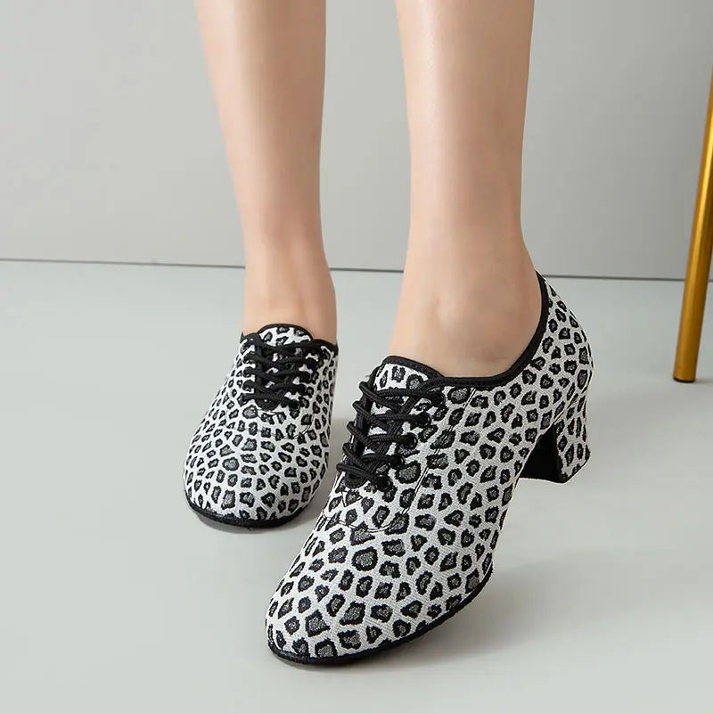 Latin Dance Shoes Woman Jazz High Heels Ballroom Salsa Latino Female Modern Training Dancing Sneakers Zapatos Baile Latino Mujer