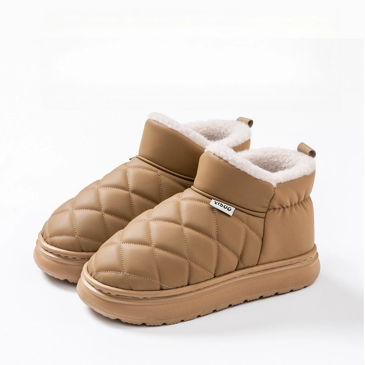 Women Winter Waterproof Snow Boots Platform Anti Slip Fur Lined Warm Heeled High Thick Sole Outdoor Booties Shoes