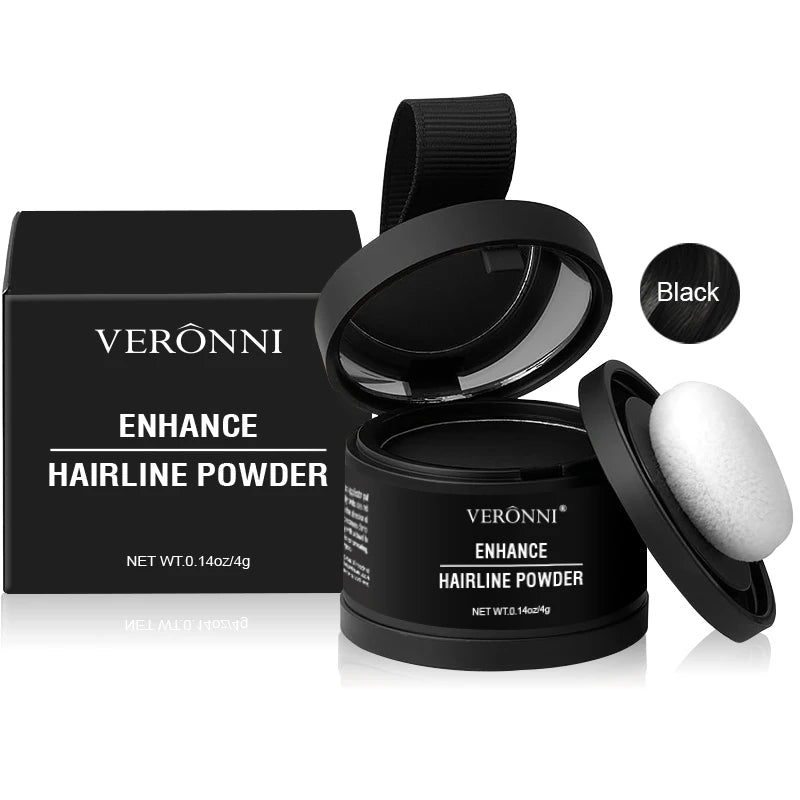 Hair Line Powder 4g Black Root Cover Up Natural Instant Waterproof Hairline Shadow Powder Hair Concealer Coverage 14 Color