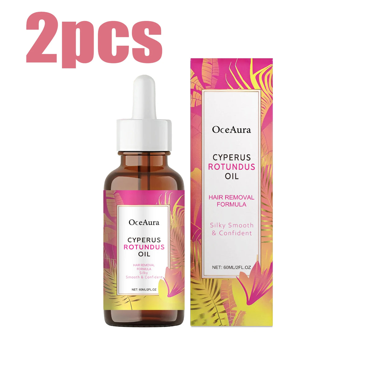 60ml Cyperus Rotundus Oil Natural Growth Inhibitor Essential Oil Gentle Cleansing Post Hair Removal Moisturizing Daily Body Care