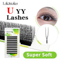 5D U Lashes Fibras Tecnologicas Pestañas Shape U Premade Clover Eyelash Extensions Volume Cilios W