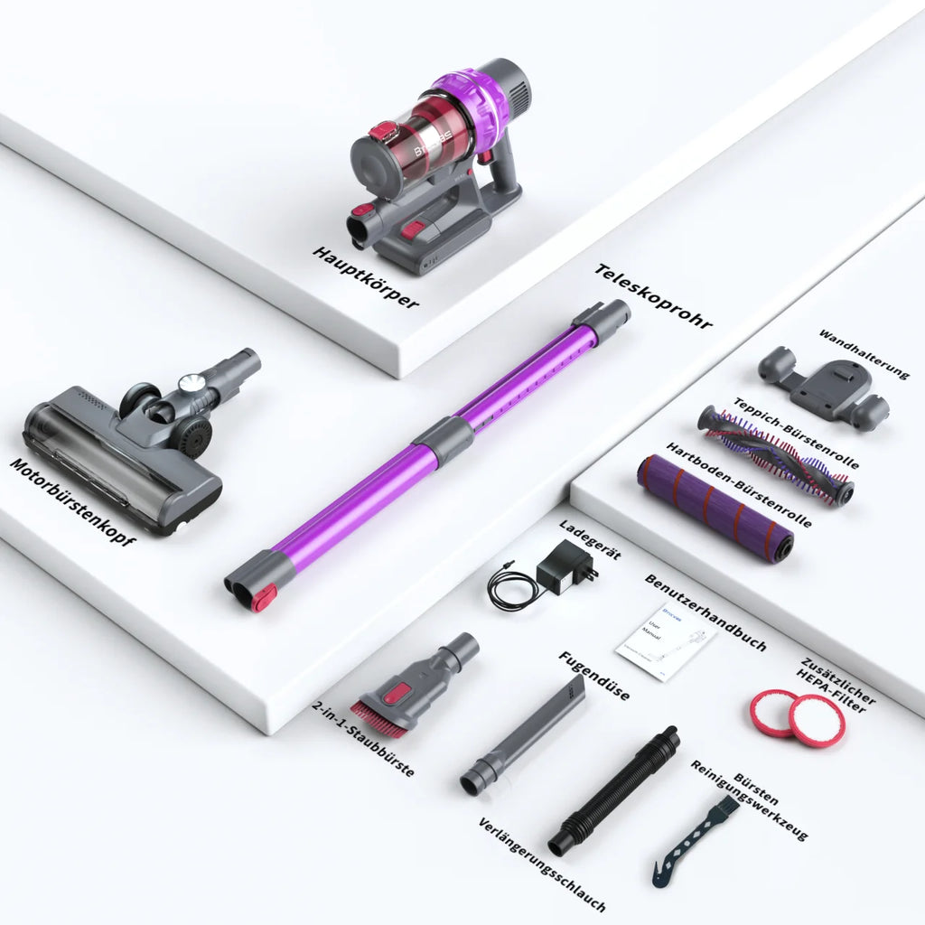 Wireless Brushless  Electric Battery Aspiration Portable Handheld Vacuum Cleaner HEPA Filter for Car Use