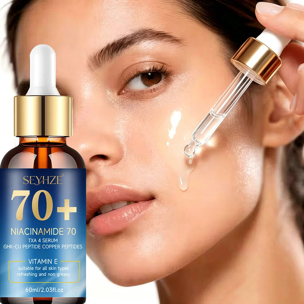 SEYHZE Niacinamide Essence Serum – Korean skincare. Infused with collagen, ceramides, aloe vera, and centella asiatica. Firms sa