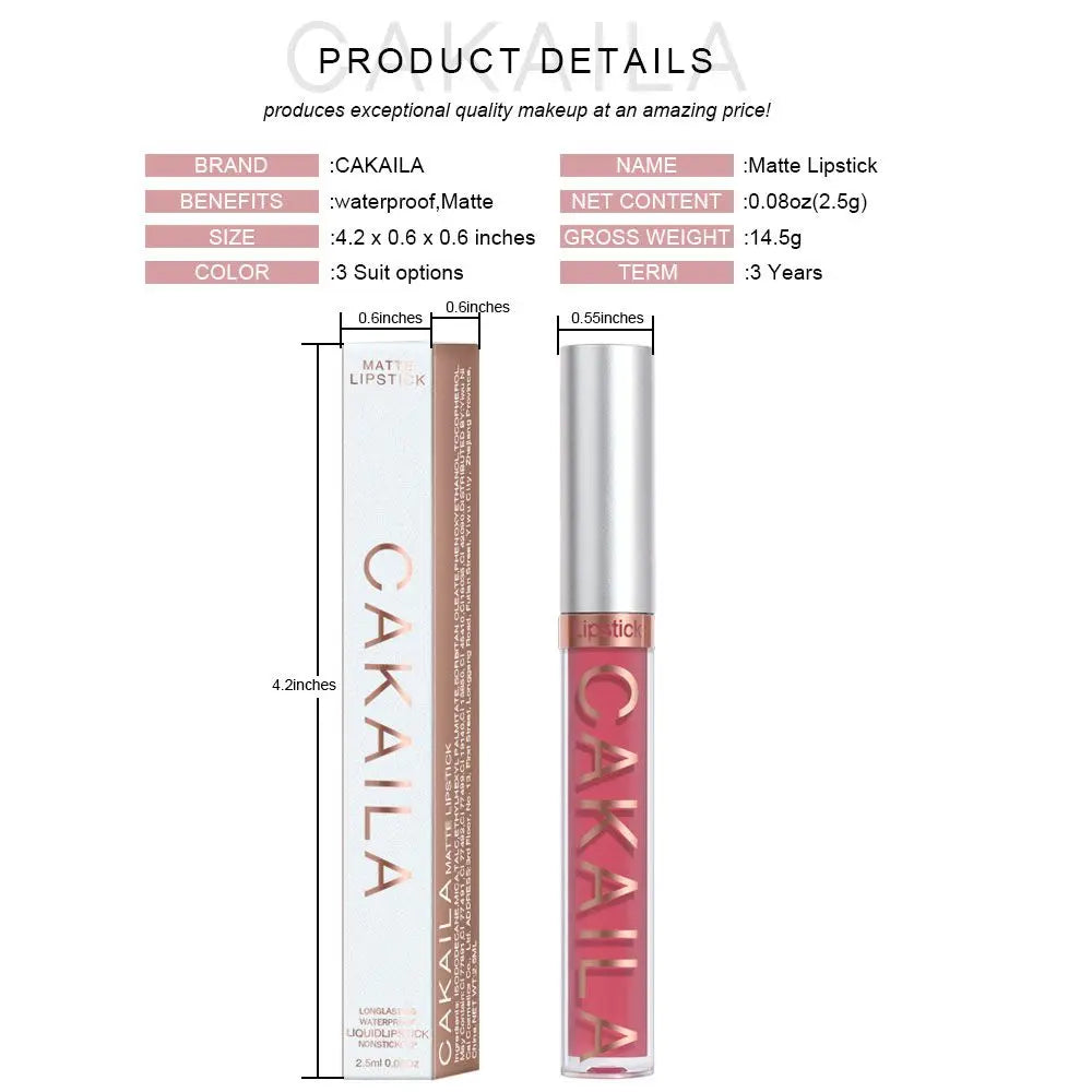 Cosmetics Lip Gloss 18 Colors Long Lasting Liquid Lipstick Lipstick Matte Waterproof
