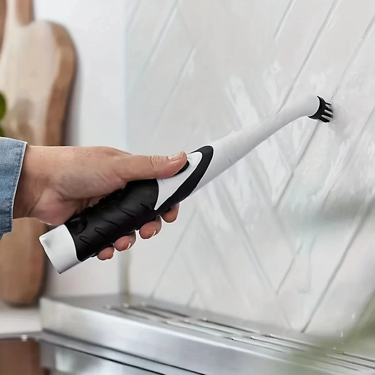 Leaning Brush Cleaning Tool With 4 Brushes Multifunctional Electric Cleaning Brush Cleaning Supplies