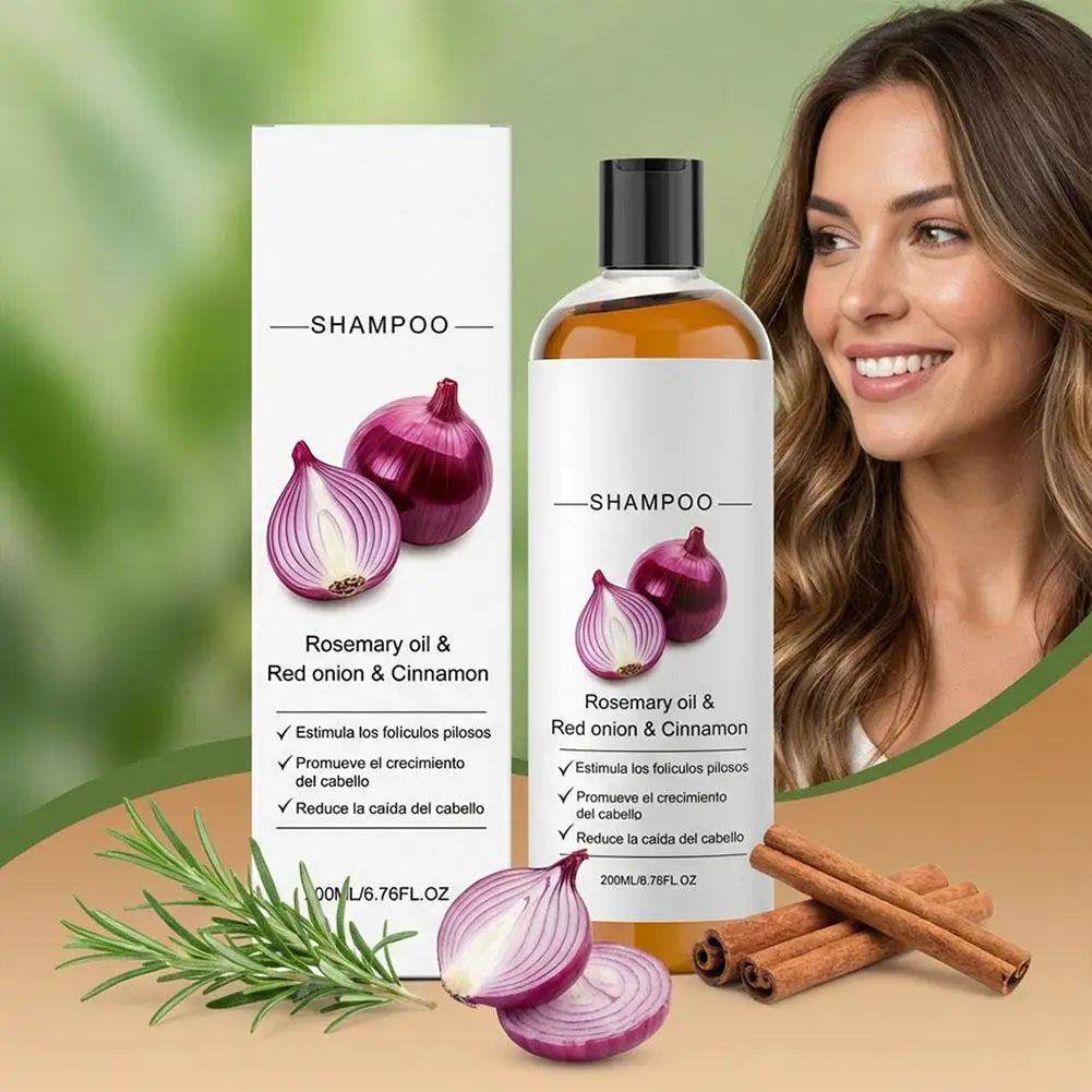 2/3pcs Rosemary Red Onion Shampoo Anti Hair Loss Promote Thicker Stronger excalvo Shampoo Hair Care 200ml