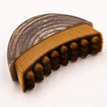 Lymph Contour Facial Brush, Dry Brush for Face, Jawline, and Chin Shaping, Ergonomic Design, Precise Fit to Light Beige