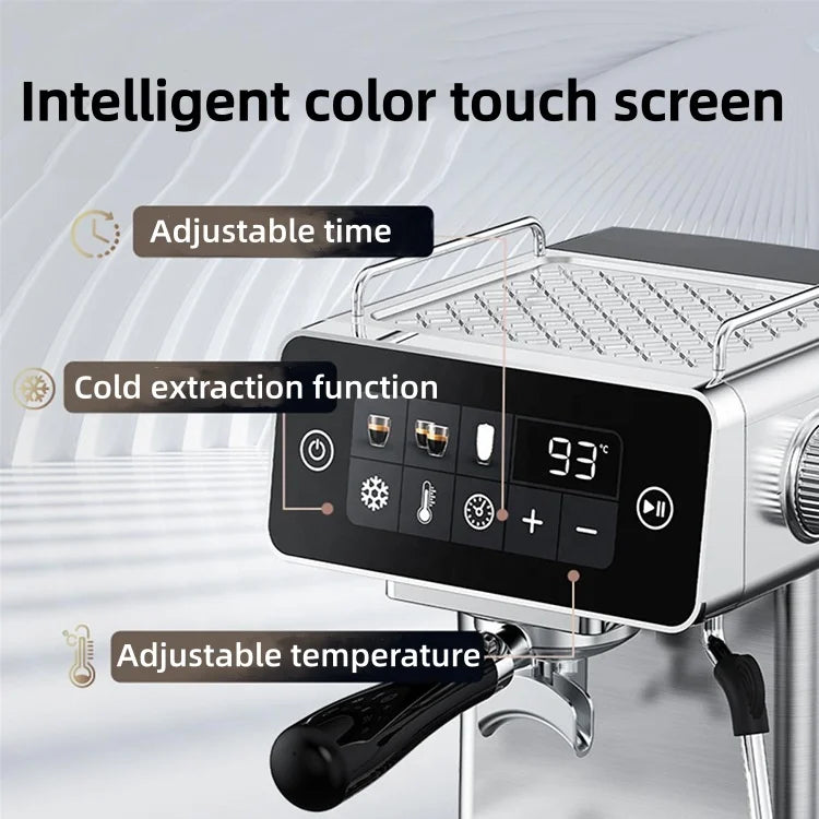 Espresso Coffee Machine, Automatic Milk Frother Espresso Maker with 20Bar Pump, Compact Semi-Automatic Coffee Machine for Home O