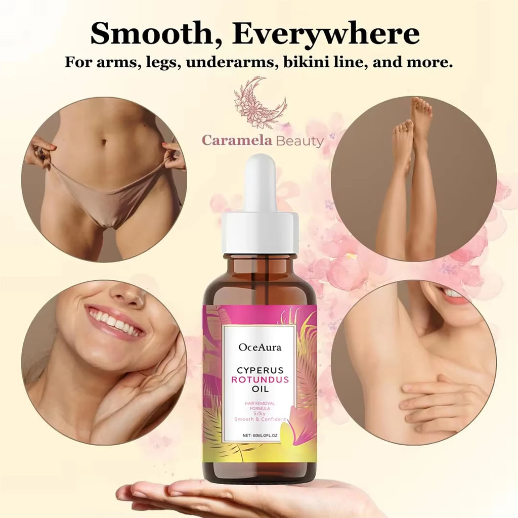 60ml Cyperus Rotundus Oil Natural Growth Inhibitor Essential Oil Gentle Cleansing Post Hair Removal Moisturizing Daily Body Care