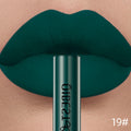 QIBEST Matte Liquid Lipstick Waterproof Long Lasting Velvet Lip Gloss Tint Tube Matte Nude Pigment Red Lipgloss Lips Makeup