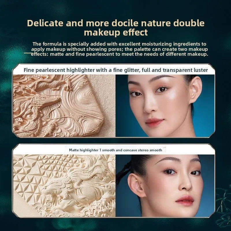 FLORASIS Face Shimmer Contour Nasal Refines Face Bronzers Brightens Powder Blusher Highlights Concealer Makeup Contours
