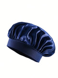 Satin Bonnet Silk Hair Bonnet for Sleeping, Sleep Bonnets for Women Large Wide Soft Band Sleep Cap for Curly Hair Braids