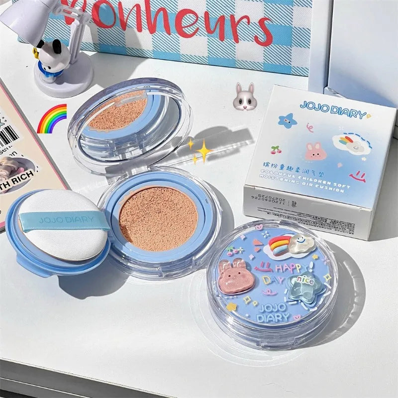 3 Colors Cute South Korea Air Cushion BB Cream Face Concealer Lasting Makeup Set Air Cushion Cream Water Proof Make Up