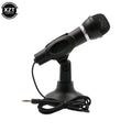 3.5mm Microphone Home Stereo MIC Desktop Stand YouTube Video Skype Chatting Gaming Podcast Recording Microphone for PC