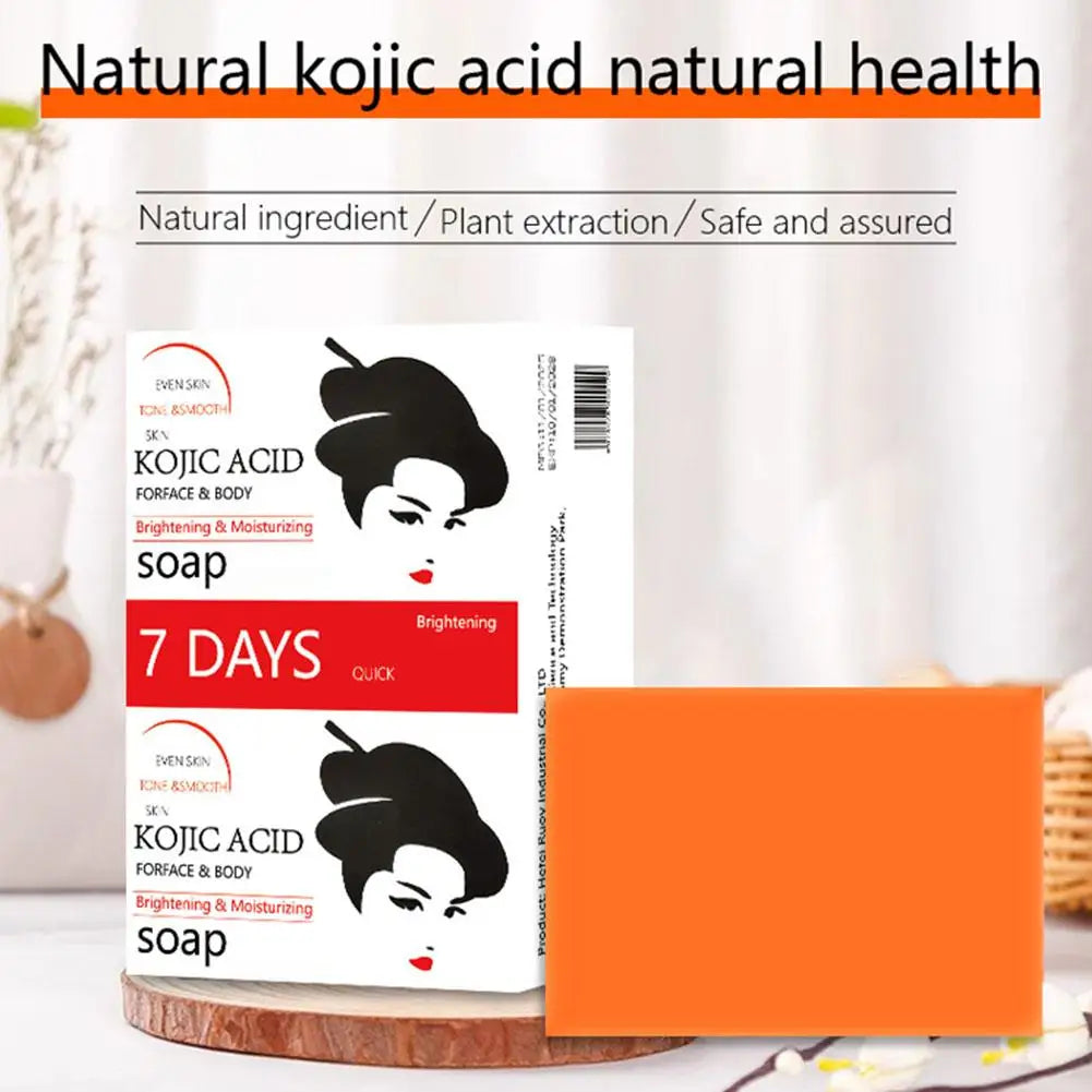 1/3/5Pcs Turmeric Soap Lemon Acids Handmade Soap Natural Skincare Bar Kojic Acid Soap For Moisturizing And Exfoliating Face Body