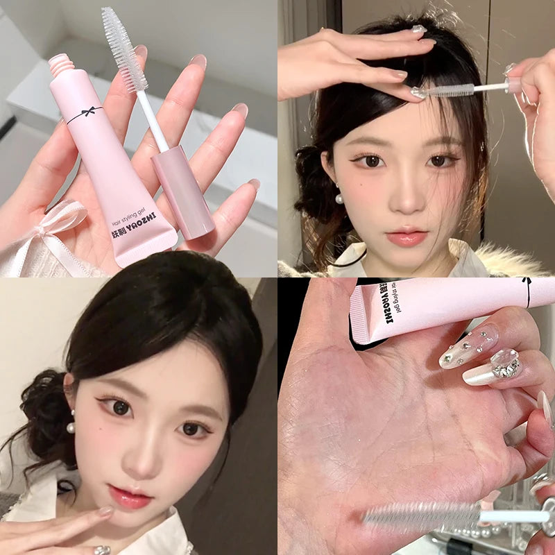 Yaozhi Hair Mascrara Gel Temporary Breaking Anti Explosion Bangs Longlasting Hair Tidying Cream for Women Frizzy Styling No Wash