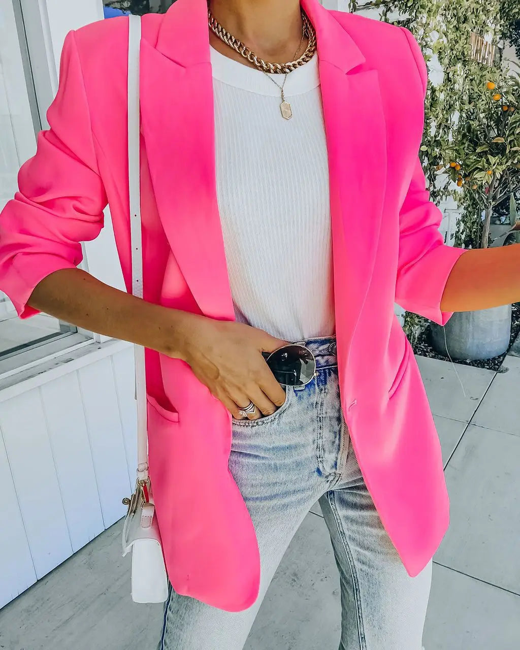 Women's Oversized Casual Blazer Open Front Long Sleeve Office Business Casual Suit Jacket Lightweight Spring Work Coat
