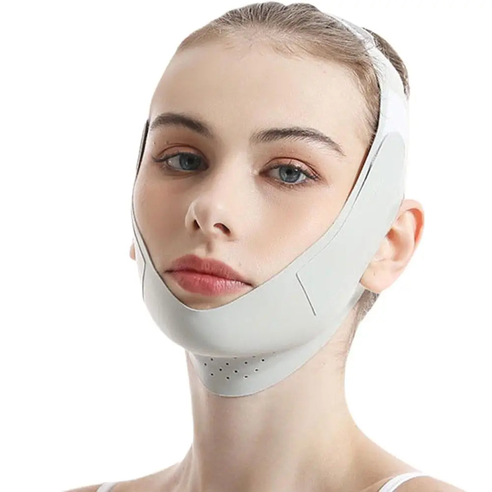 Full Face Shaping V Face Contour Lifting Facial Artifact Firm Nasolabial Folds Double Chin Improve Sleep Polyester Mask Bandage