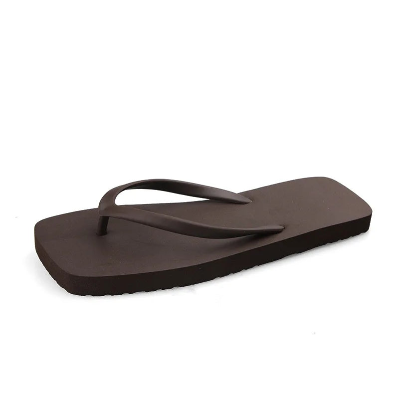 Casual Men Flat Slippers Flip Flops Thick Sole Comfortable Outdoor Beach Sandals Non-Slip Shoes 2024 Indoor Shower Zapatos