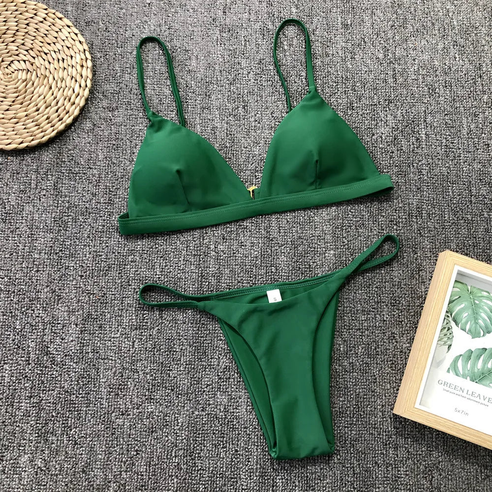Bandage Sexy Brazilian Bikini Biquini Praia Swimwear Women Hot Swimsuit Traje De Bano Mujer Maillot Femme Monokini Badpak Dames