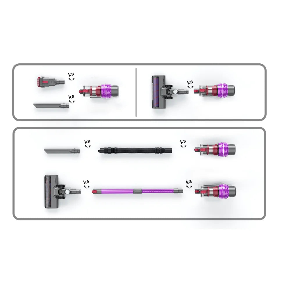Wireless Brushless  Electric Battery Aspiration Portable Handheld Vacuum Cleaner HEPA Filter for Car Use