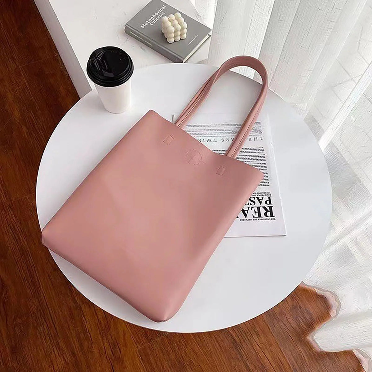 Women Tote Bag Fashion Underarm Pouch Large Capacity Soft Pu Leather Shoulder Bag Retro Crossbody Bag Casual Portable Bucketbags