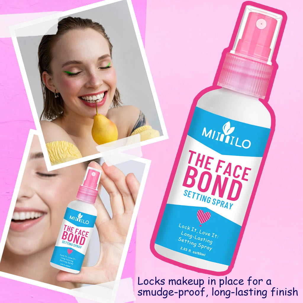 Long Lasting Primer Setting Spray Duo Non Greasy Deep Hydration Smudge Proof Makeup Base Holds Like Glue