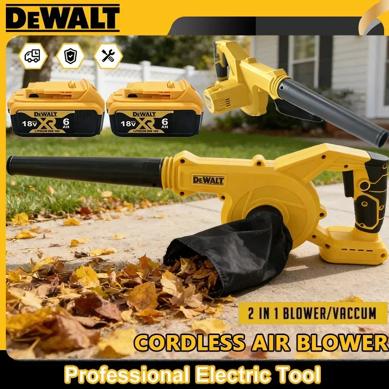 Dewalt 2 in 1 Dewalt Cordless Air Blower & Vacuum Cleaner Ultra Portable Electric Dust Leaf Computer Cleaning Duster