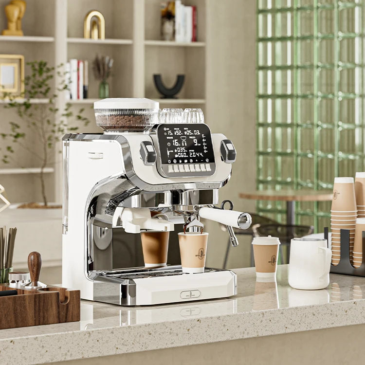 Profesional Home 3 1 15Bar Cafetera Machine Commercial Automatic Espresso Coffee  for Hotels Outdoor Use