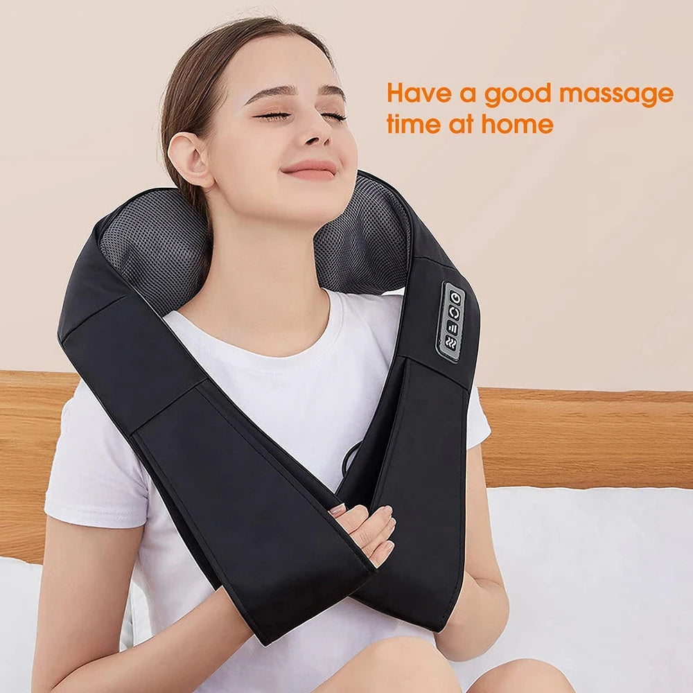 Back And Neck Massager, Back Massager Deep Tissue Kneading Massager Neck And Shoulder Massager With Heat