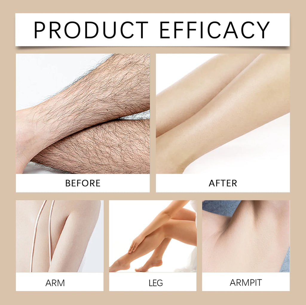 Coconut Hair Removal Cream for Body Face Legs Armpits Fast Gentle Depilatory Cream Women Men Sensitive Skin No Irritation 100g