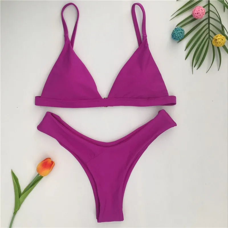 Bandage Sexy Brazilian Bikini Biquini Praia Swimwear Women Hot Swimsuit Traje De Bano Mujer Maillot Femme Monokini Badpak Dames